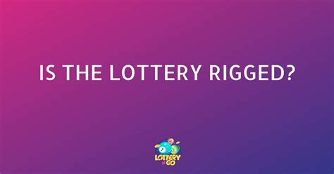 is the lottery rigged|Iba pa.